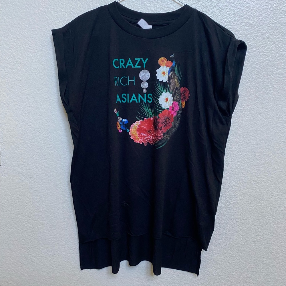 Black Crazy Rich Asians Sleeveless Tee